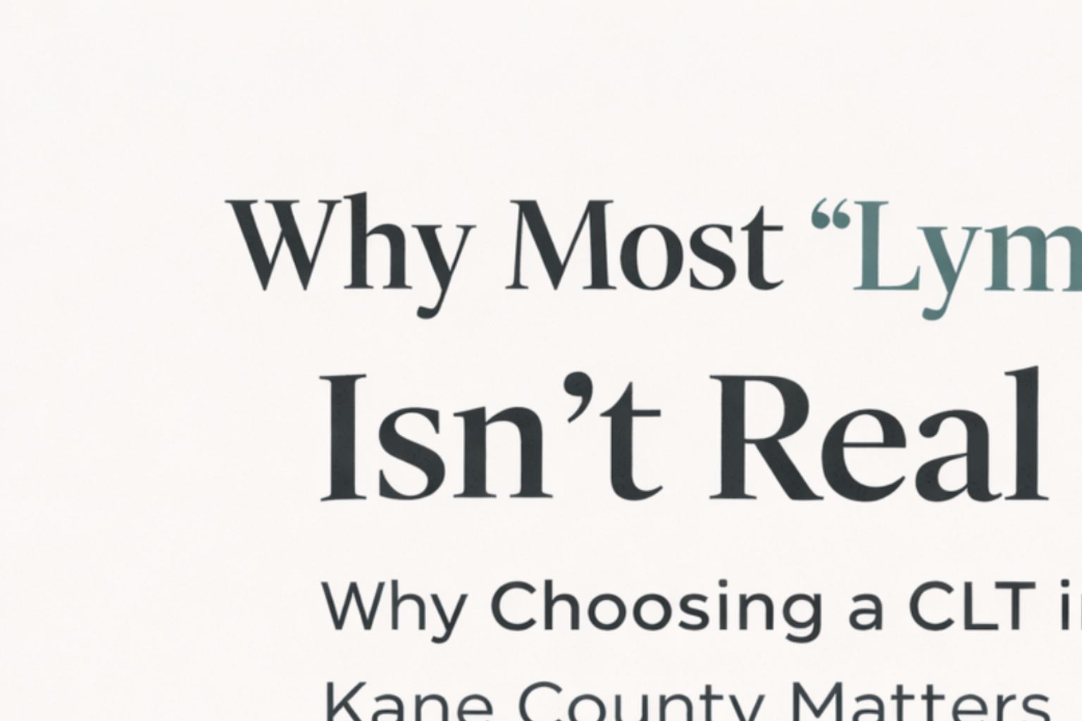 Typographic graphic about choosing a qualified Certified Lymphedema Therapist for lymphatic care.